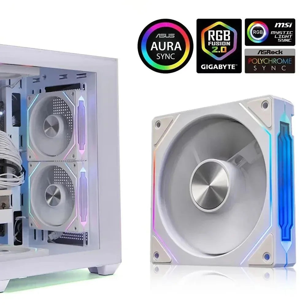 PRISM 4 RS 12cm ARGB 4 Pin Computer Case Fan Quiet Cooling 12V Large Air Volume 800-1600RPM for Desktop Gaming PC Build