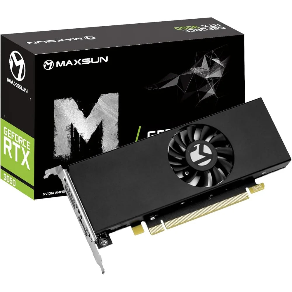 Low Profile GeForce RTX 3050 6GB GDDR6 Video Graphics Card PCIe 4.0 HDMI 2.1 DP 1.4a