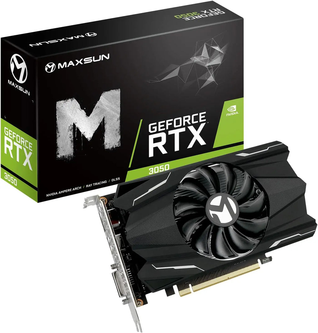 Low Profile GeForce RTX 3050 6GB GDDR6 Video Graphics Card PCIe 4.0 HDMI 2.1 DP 1.4a