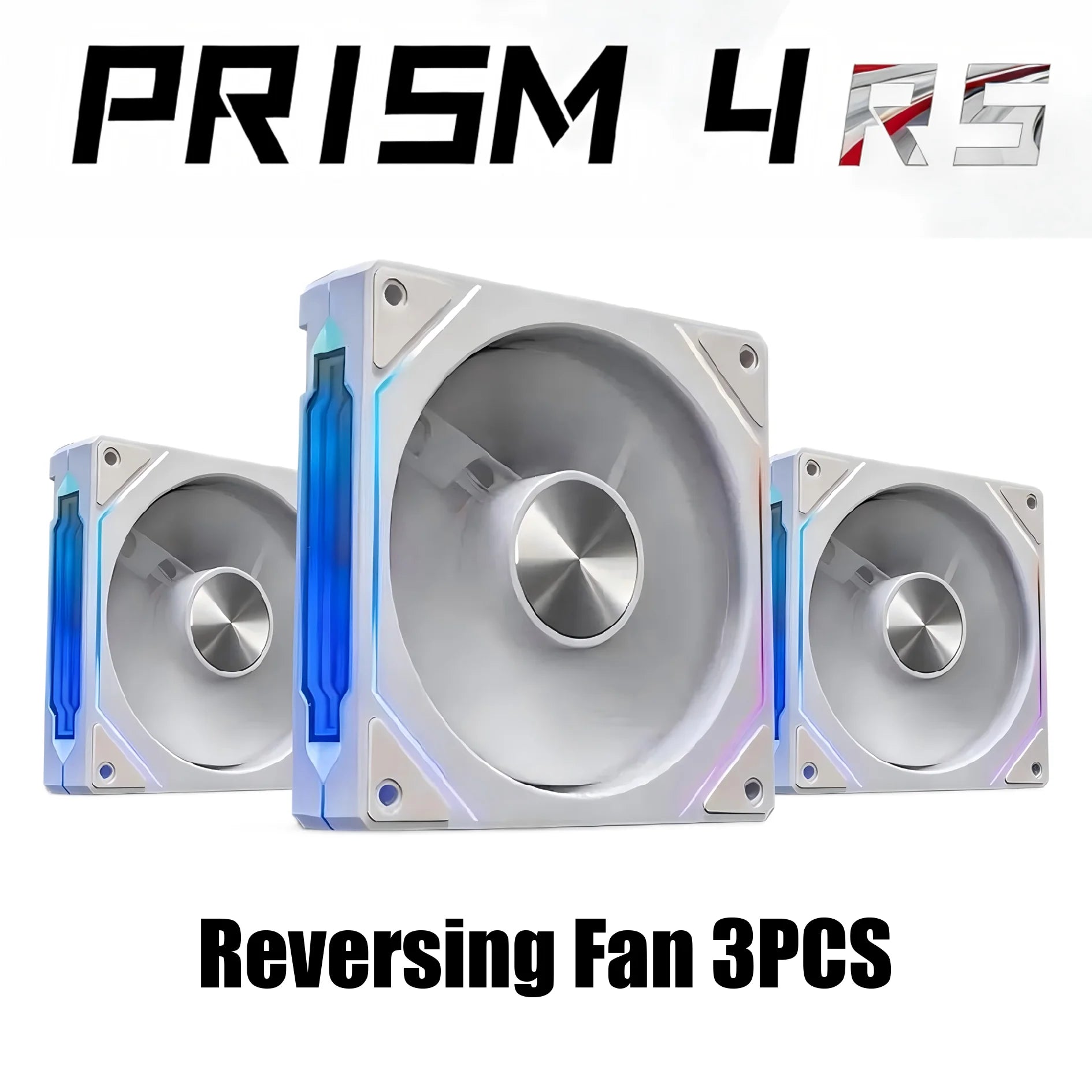 PRISM 4 RS 12cm ARGB 4 Pin Computer Case Fan Quiet Cooling 12V Large Air Volume 800-1600RPM for Desktop Gaming PC Build