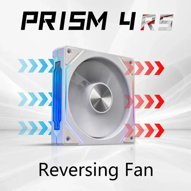PRISM 4 RS 12cm ARGB 4 Pin Computer Case Fan Quiet Cooling 12V Large Air Volume 800-1600RPM for Desktop Gaming PC Build