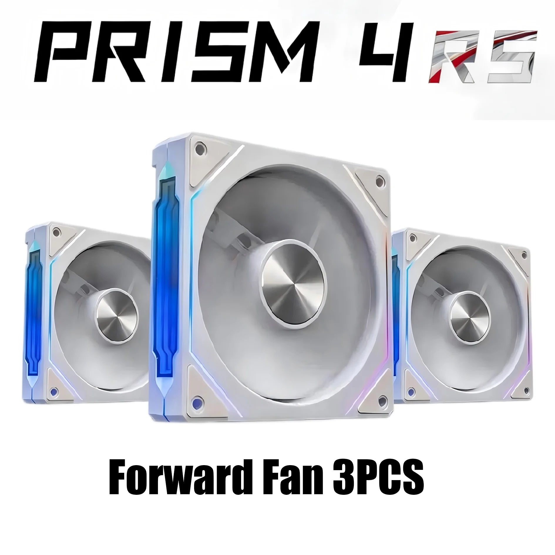 PRISM 4 RS 12cm ARGB 4 Pin Computer Case Fan Quiet Cooling 12V Large Air Volume 800-1600RPM for Desktop Gaming PC Build